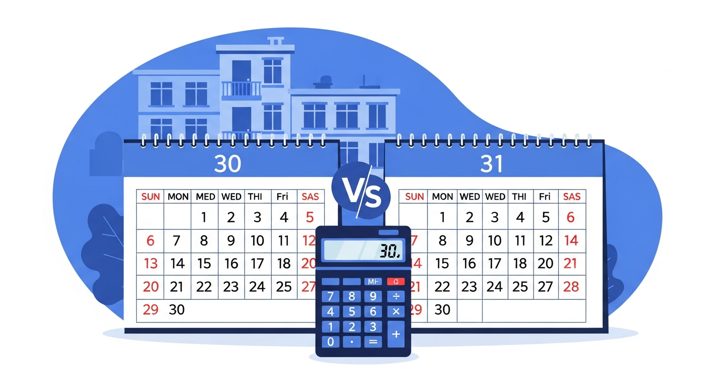 Prorated Rent: 30 or 31 Days? How to Calculate It Correctly